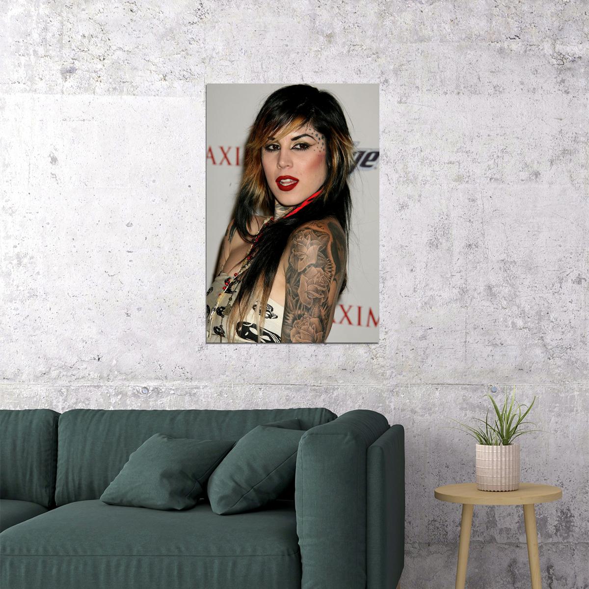 Kat Von D Tattoo Artist Writer Poster Wall Art Print Home Wall Decor - xonomax
