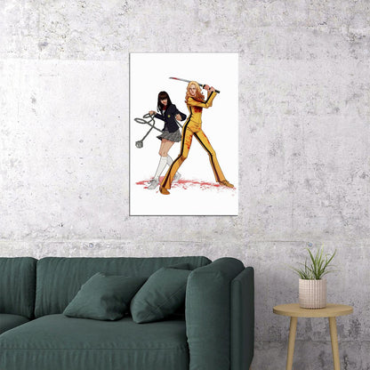 Kill Bill Classic Movie Horror Crime Action Poster Wall Art Print Home Wall Decor - xonomax