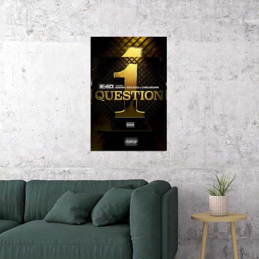 Chris Brown Rapper Questions Music Album Poster Wall Art Print Home Wall Decor - xonomax