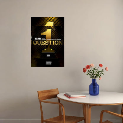 Chris Brown Rapper Questions Music Album Poster Wall Art Print Home Wall Decor - xonomax