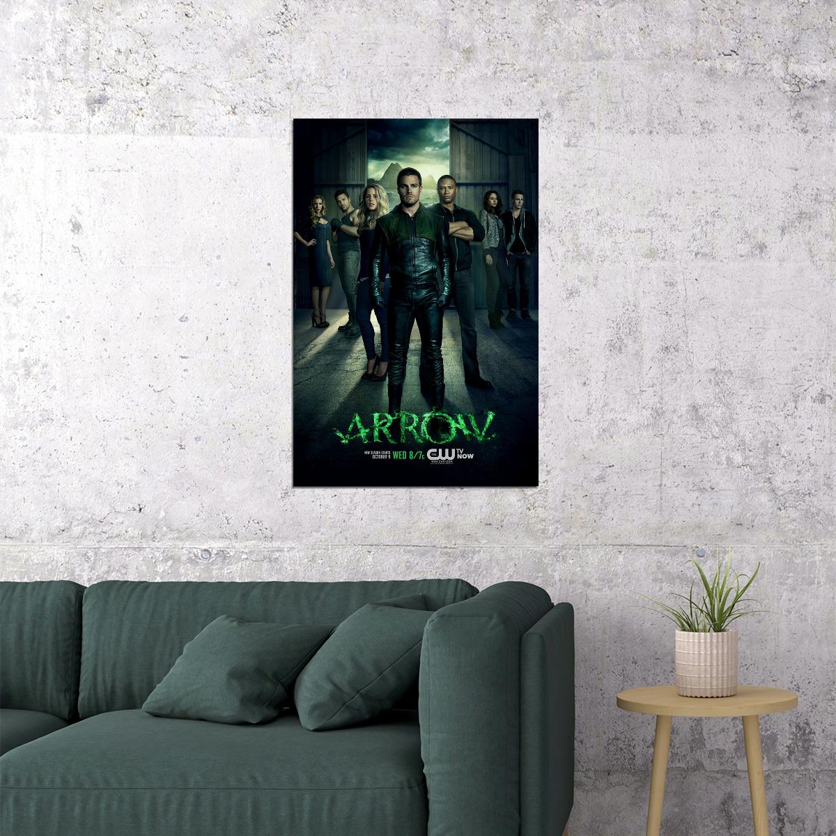 Green Arrow Tv Series Adventure Excitement Poster Wall Art Print Home Wall Decor - xonomax
