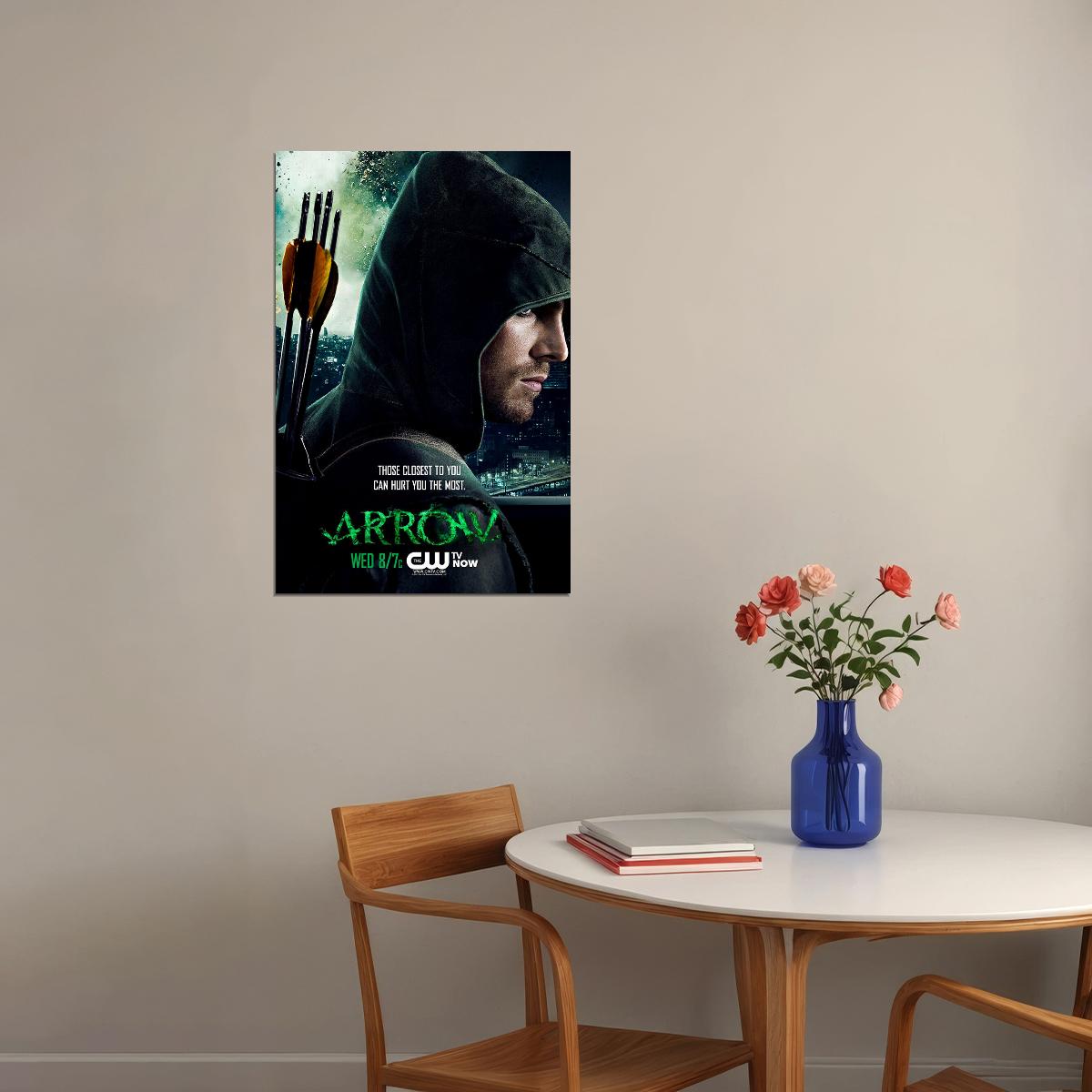 Green Arrow Tv Series Crime Action Poster Wall Art Print Home Wall Decor - xonomax
