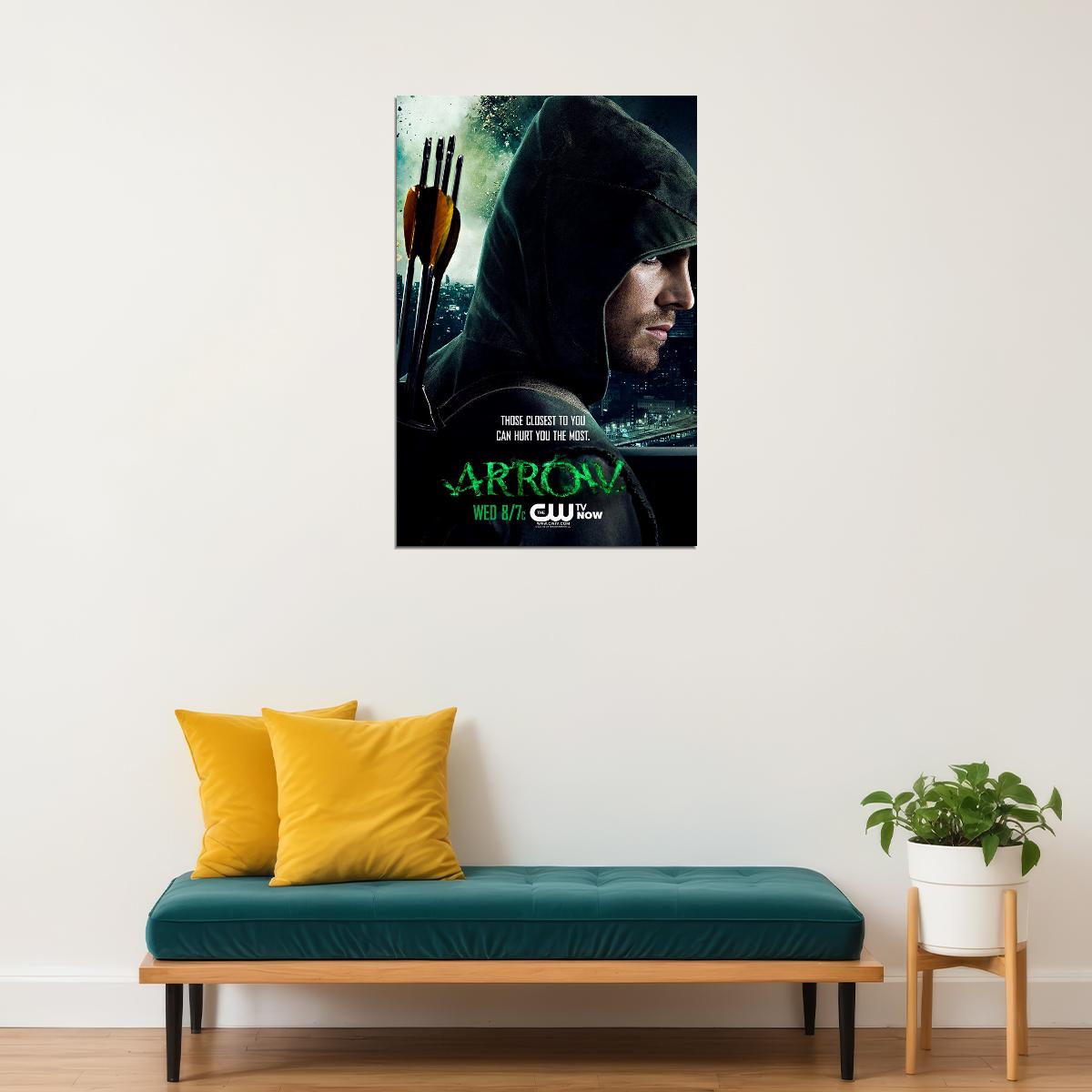 Green Arrow Tv Series Crime Action Poster Wall Art Print Home Wall Decor - xonomax