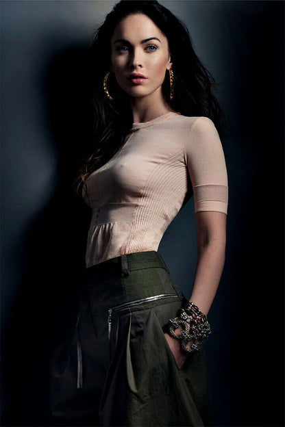 Megan Fox Movie Usa Actress Beautiful Artist And Actress Poster Wall Art Print Home Wall Decor - xonomax