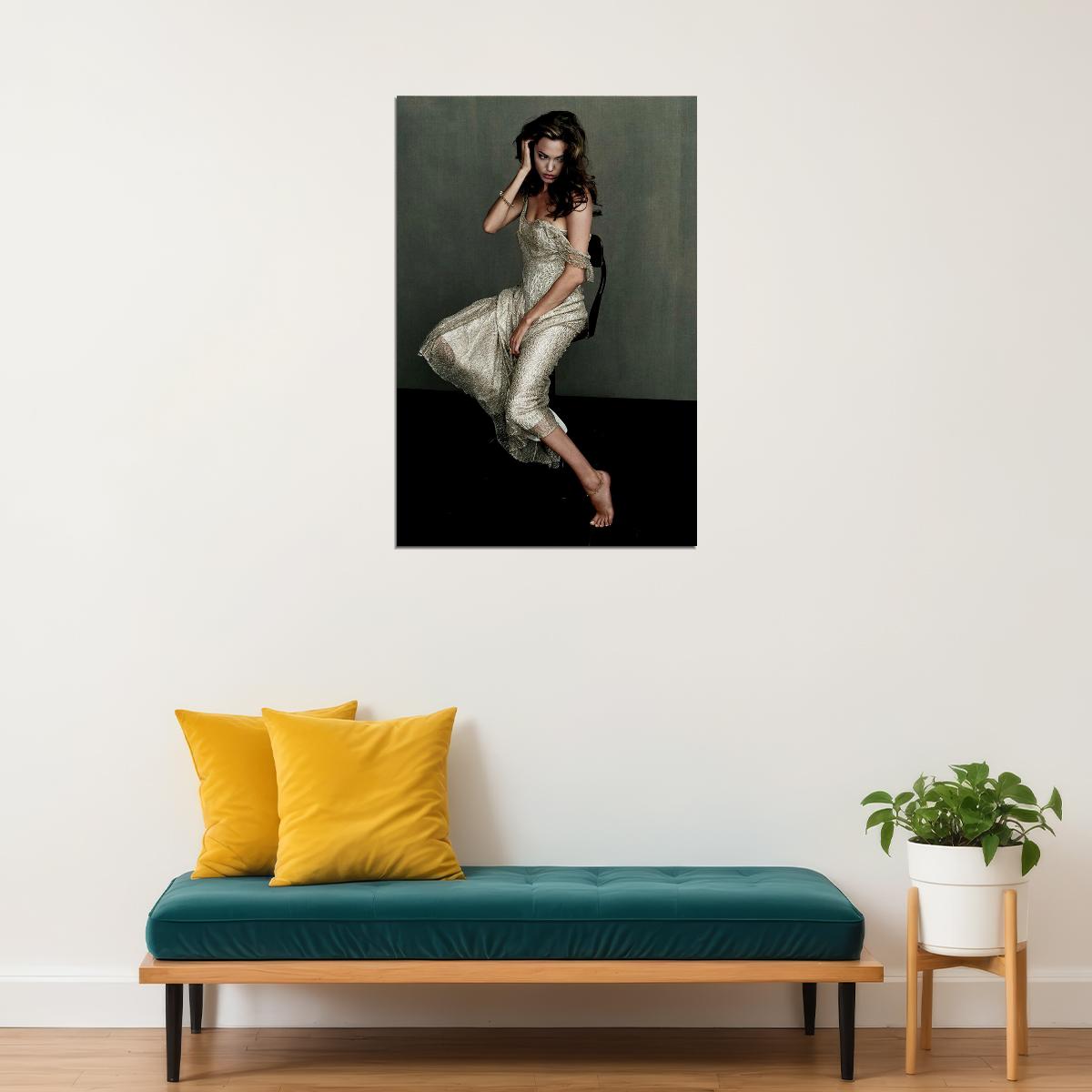 Angelina Jolie Movie Actress Sexy Model Star Diplomatist Poster Wall Art Print Home Wall Decor - xonomax