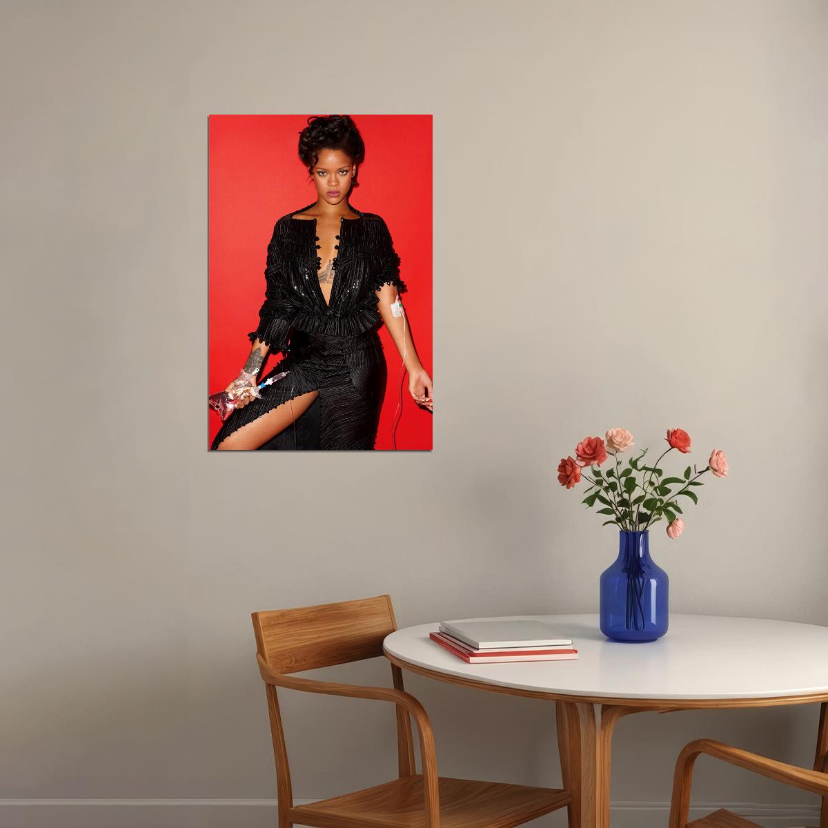 Rihanna Usa Grammy Sexy Girl Super Star Poster Wall Art Print Home Wall Decor - xonomax