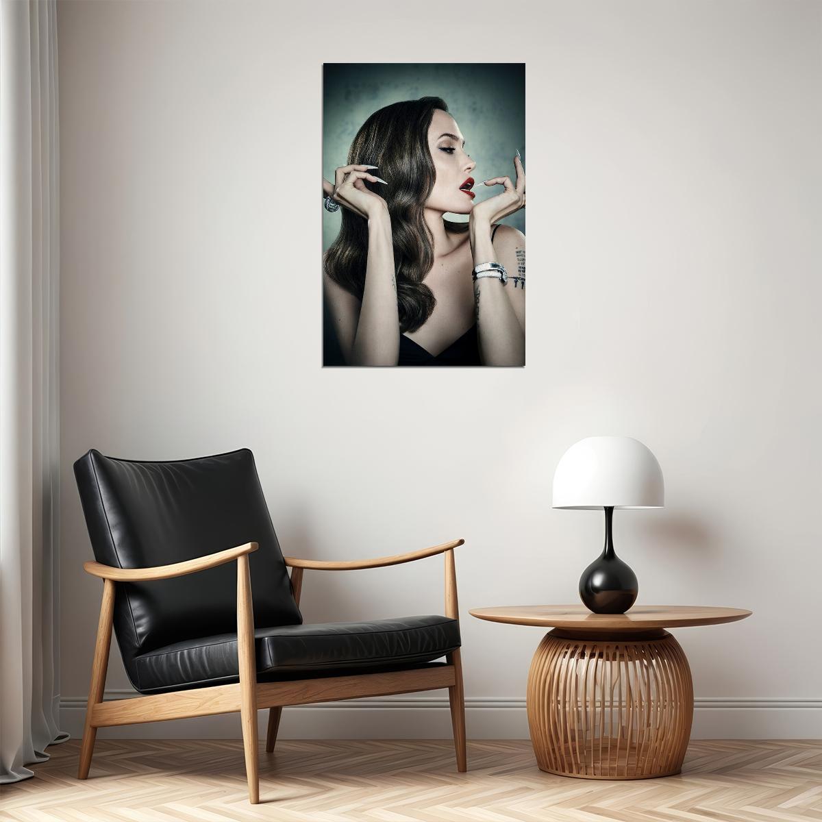 Angelina Jolie Movie Actress Sexy Model Star Icon Poster Wall Art Print Home Wall Decor - xonomax