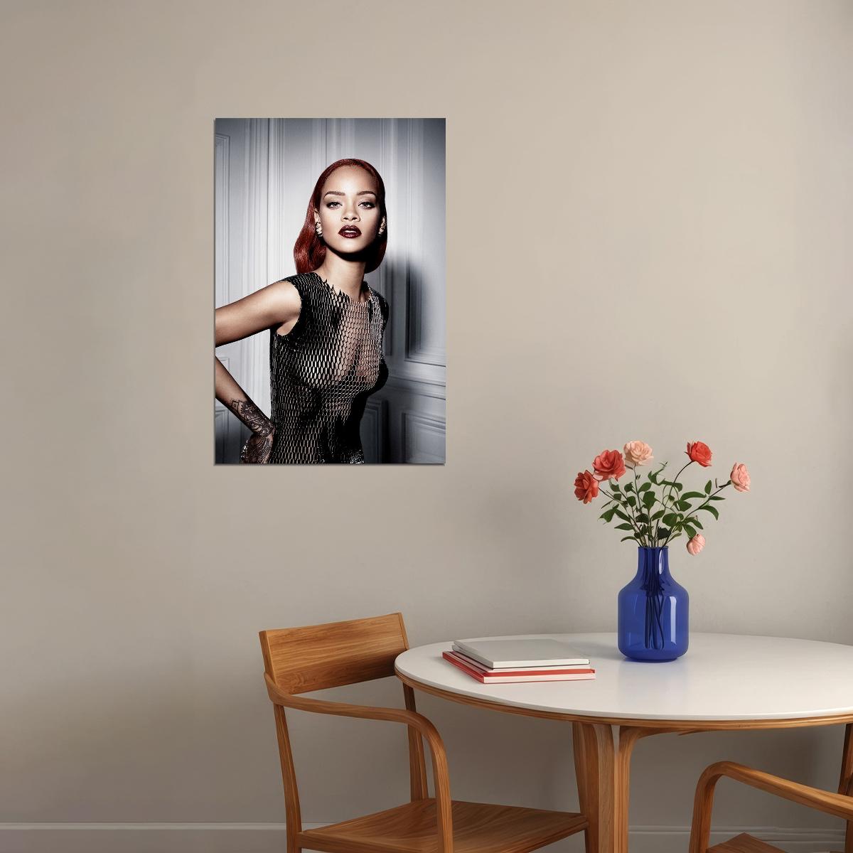 Rihanna Usa Grammy Sexy Girl Super Star Designer Poster Wall Art Print Home Wall Decor - xonomax