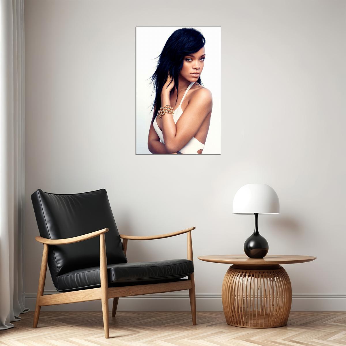 Rihanna Usa Grammy Sexy Girl Super Star Singer Poster Wall Art Print Home Wall Decor - xonomax