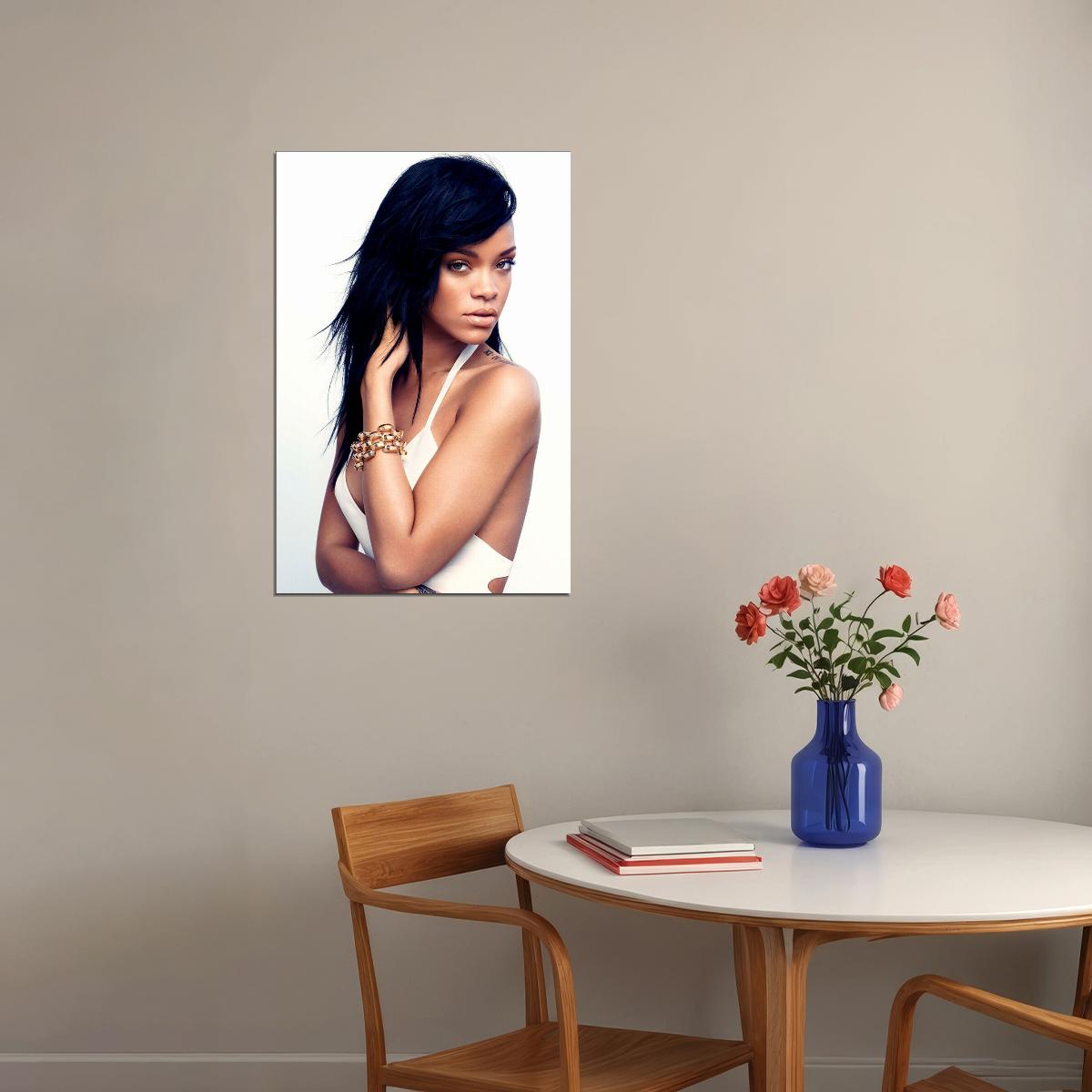Rihanna Usa Grammy Sexy Girl Super Star Singer Poster Wall Art Print Home Wall Decor - xonomax