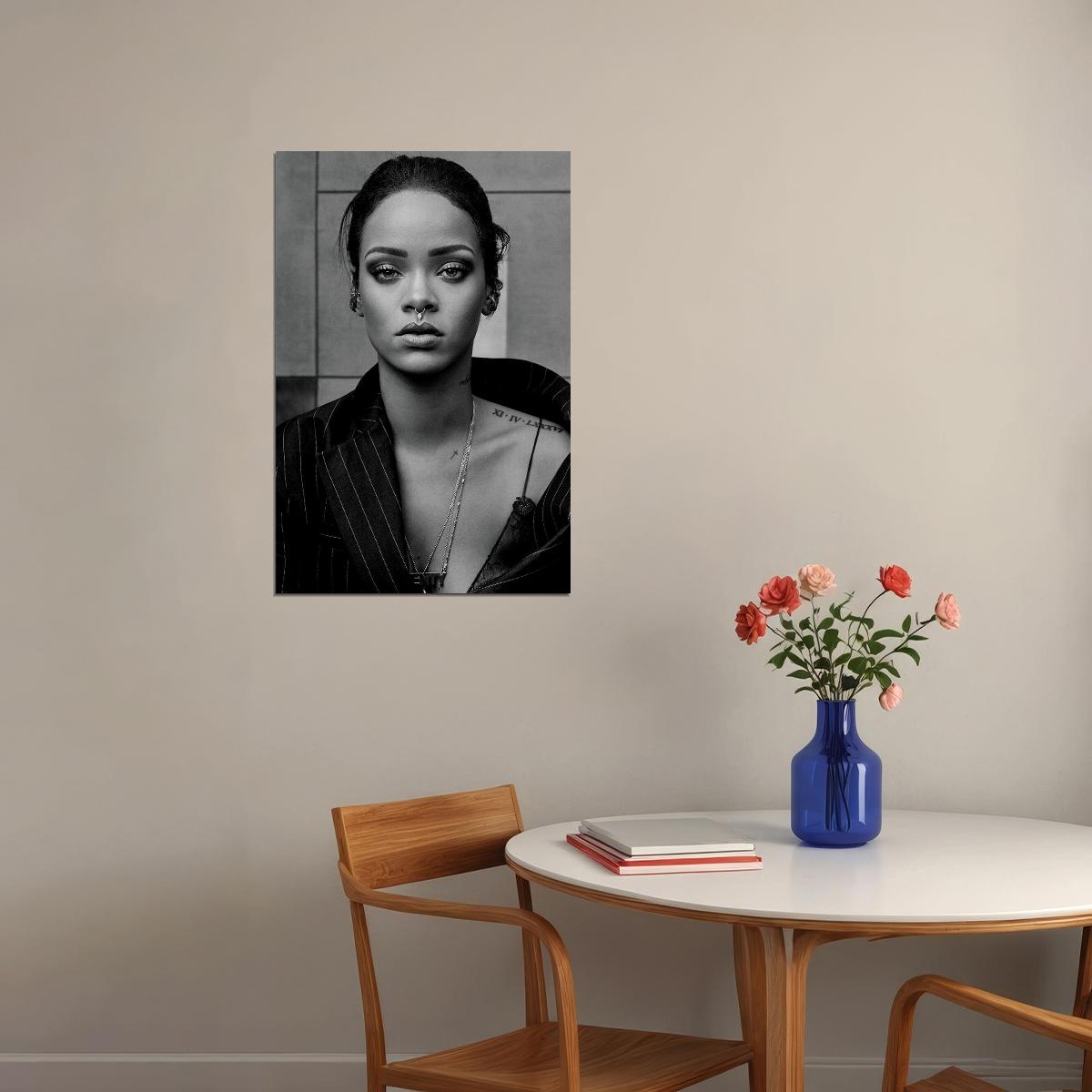 Rihanna Usa Grammy Sexy Girl Super Star Great Singer Poster Wall Art Print Home Wall Decor - xonomax