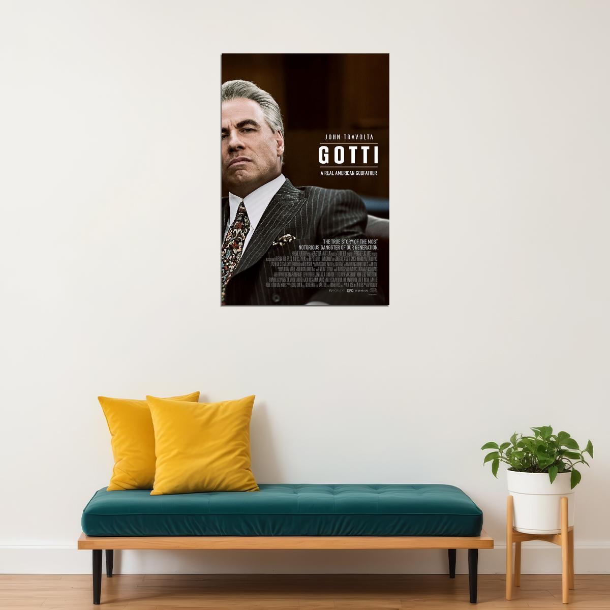 Gotti Movie Kevin Connolly John Travolta John Gotti Poster Wall Art Print Home Wall Decor - xonomax