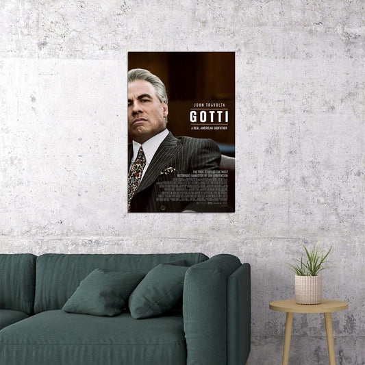 Gotti Movie Kevin Connolly John Travolta John Gotti Poster Wall Art Print Home Wall Decor - xonomax