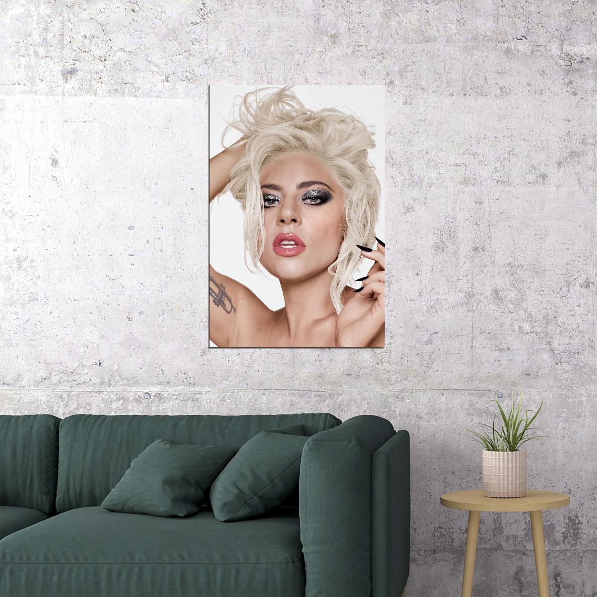 Lady Gaga Rap Music Singer Star Songwriter Poster Wall Art Print Home Wall Decor - xonomax