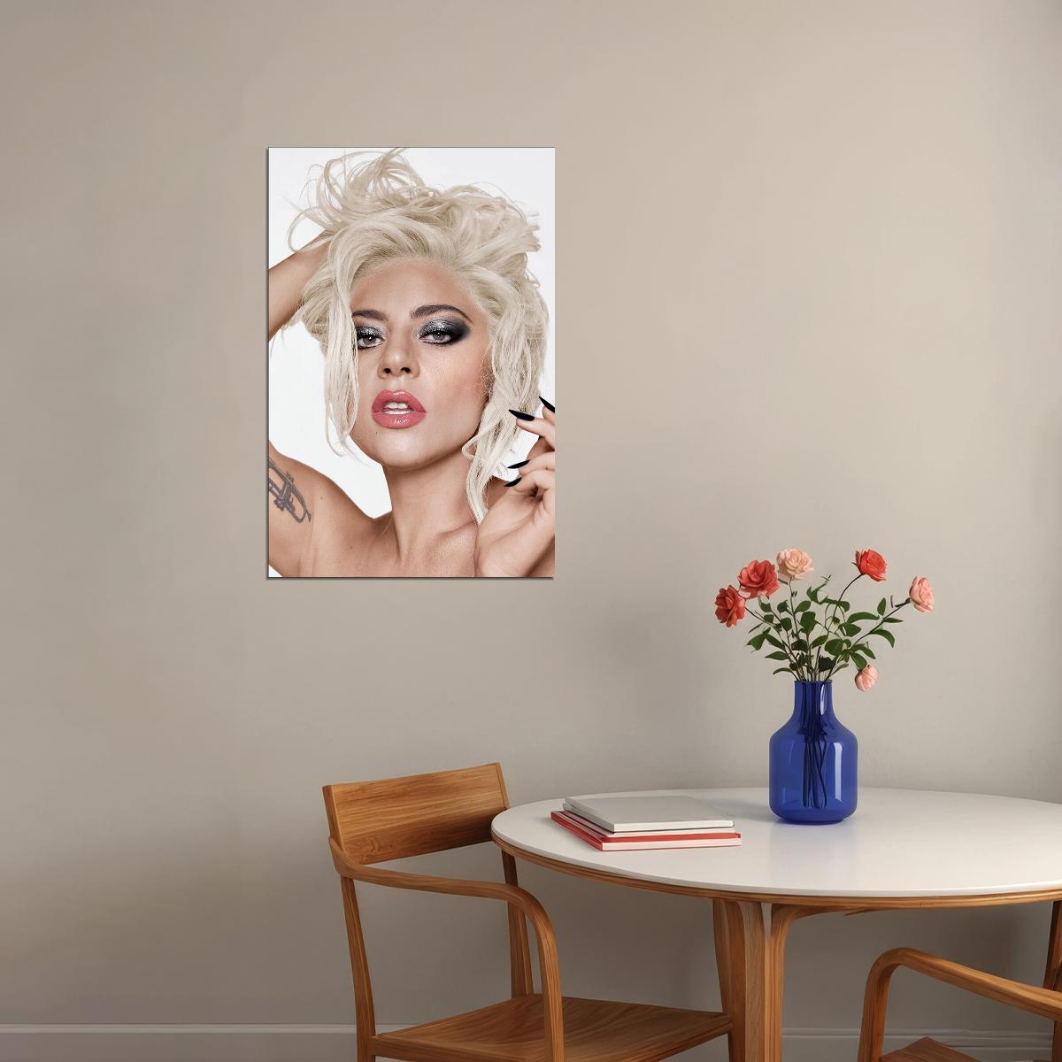 Lady Gaga Rap Music Singer Star Songwriter Poster Wall Art Print Home Wall Decor - xonomax