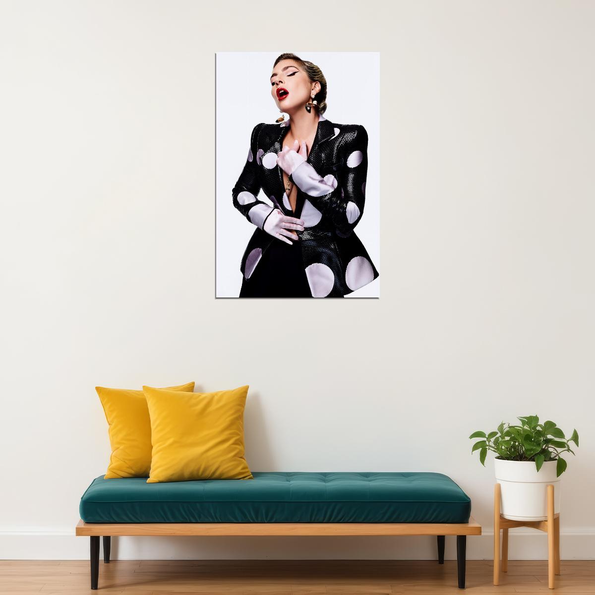 Super Sexy Lady Gaga Young Music Singer Star Poster Wall Art Print Home Wall Decor - xonomax