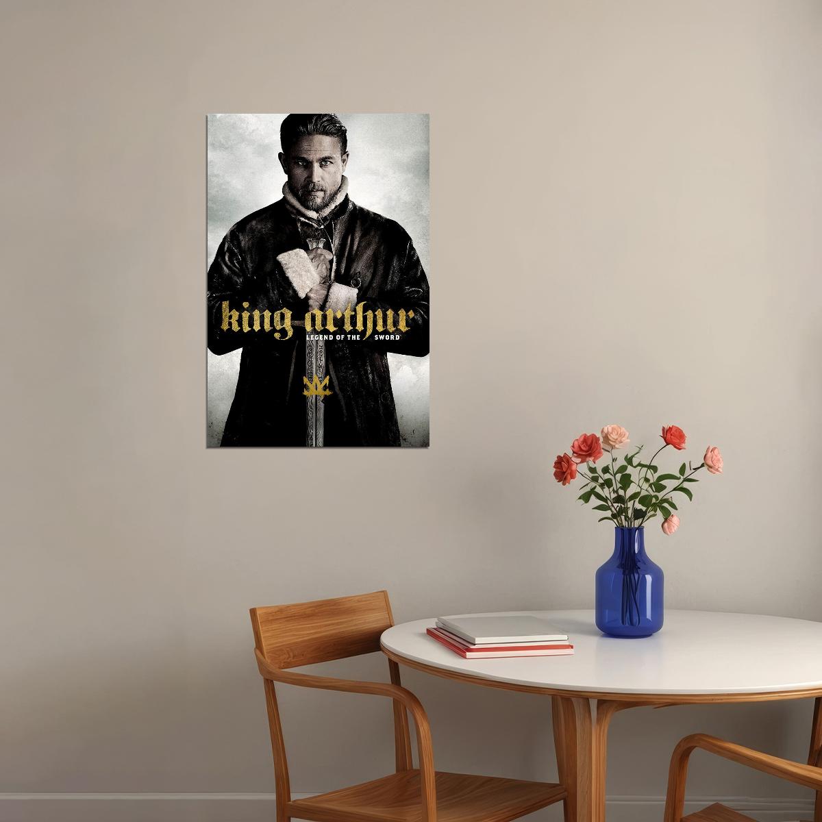 King Arthur Legend Of The Sword Movie Action Poster Wall Art Print Home Wall Decor - xonomax