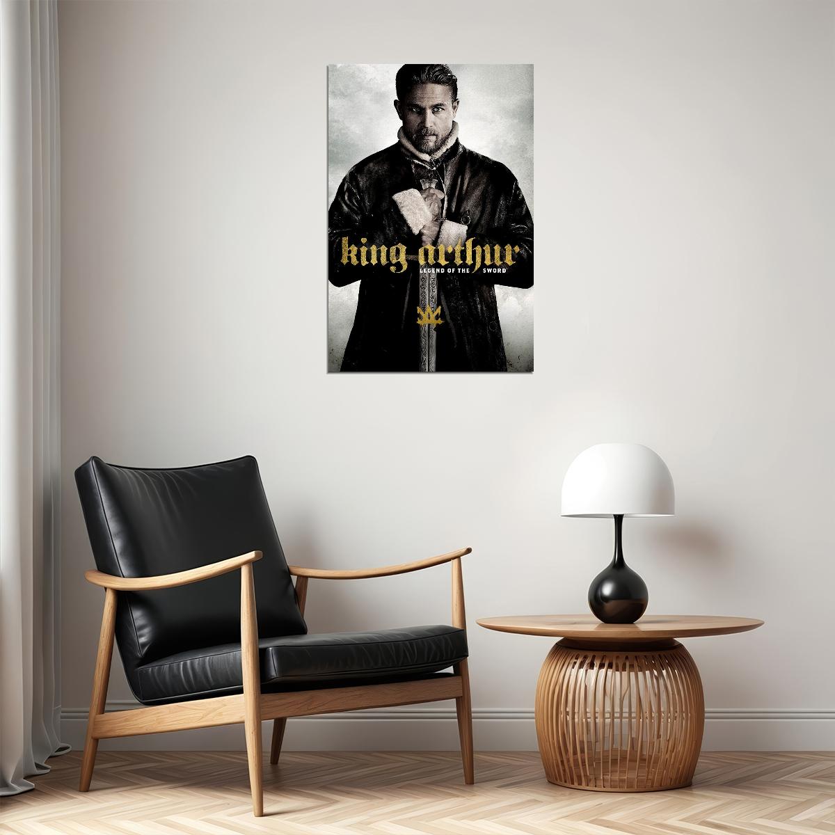 King Arthur Legend Of The Sword Movie Action Poster Wall Art Print Home Wall Decor - xonomax