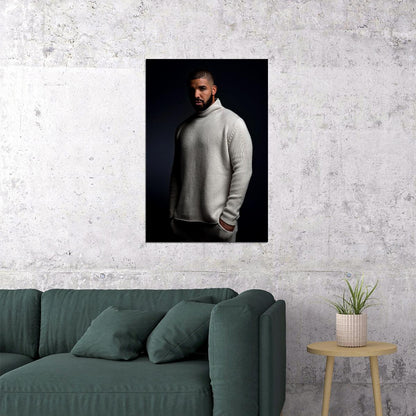 Drake Hip Hop Rap Music Star Rapper Singer Poster Wall Art Print Home Wall Decor - xonomax