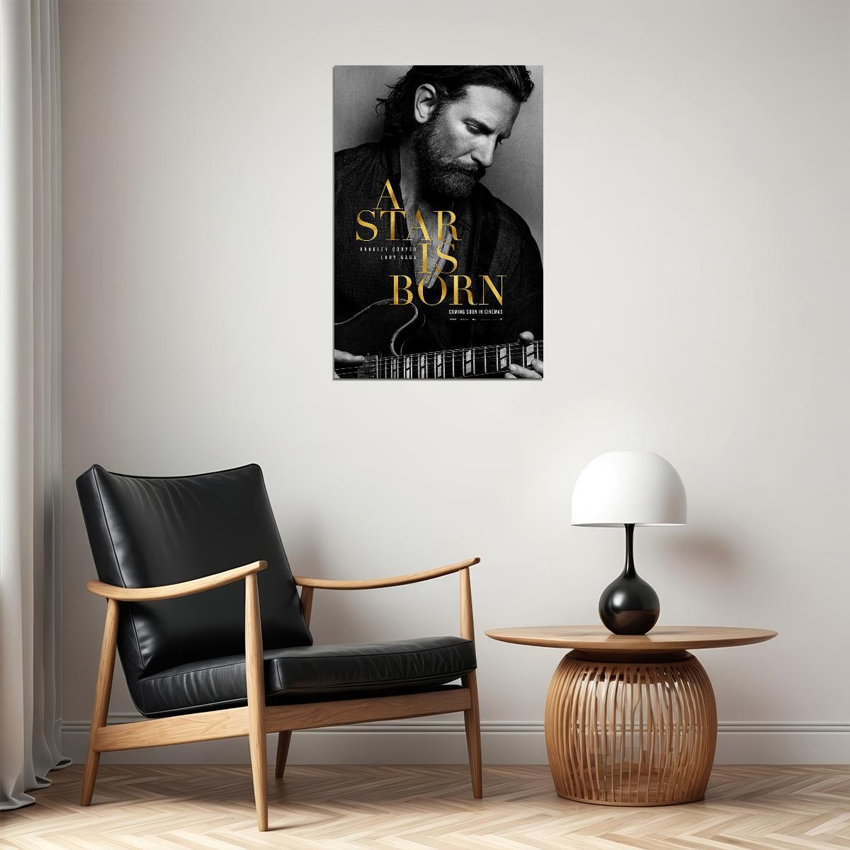 A Star Is Born Bradley Cooper Lady Gaga 2018 Movie Drama Poster Wall Art Print Home Wall Decor - xonomax