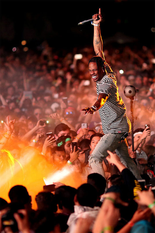 Travis Scott Concert Rapper Hip Hop Music Singer Poster Wall Art Print Home Wall Decor - xonomax
