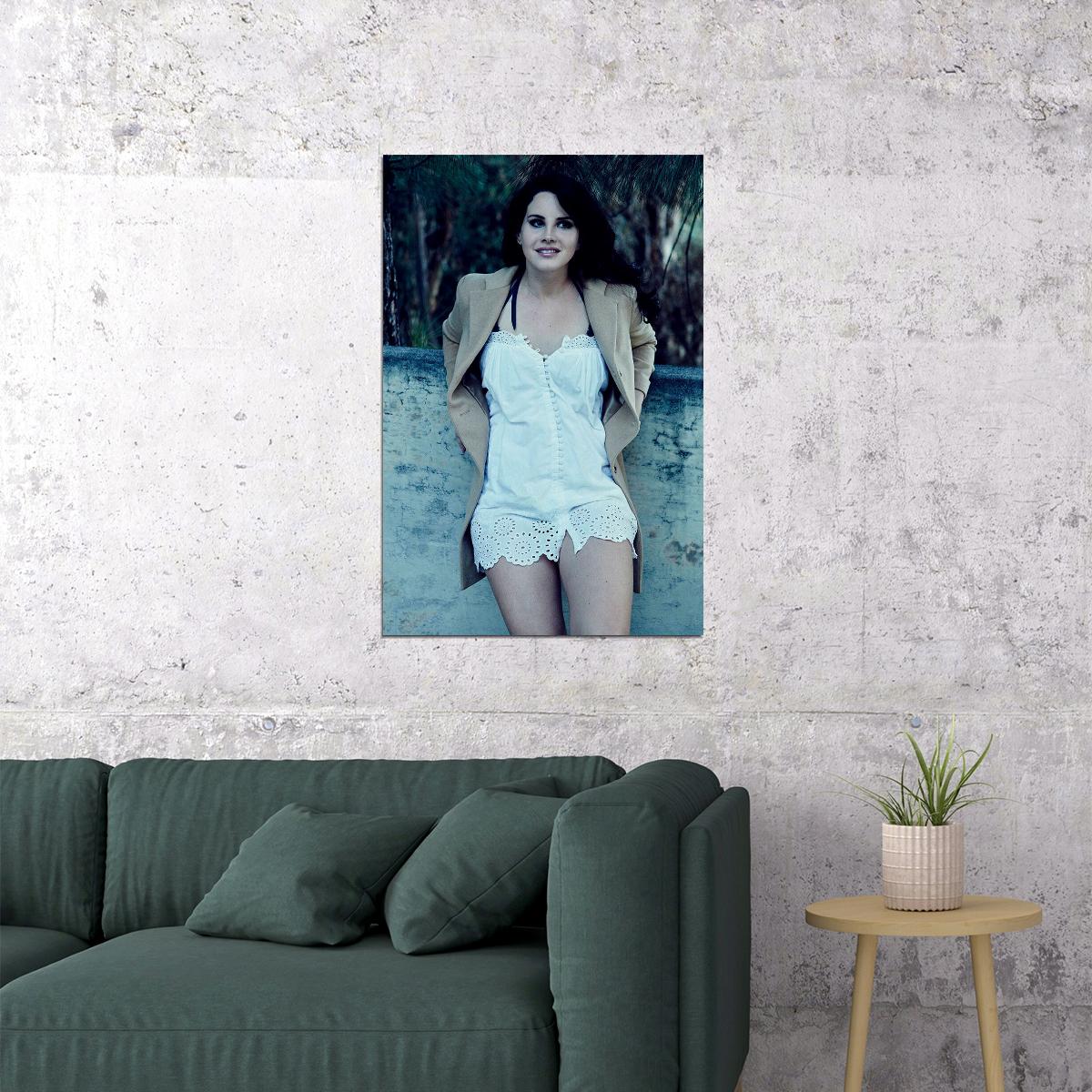 Lana Del Rey Soul Music Star Black Singer Poster Wall Art Print Home Wall Decor - xonomax