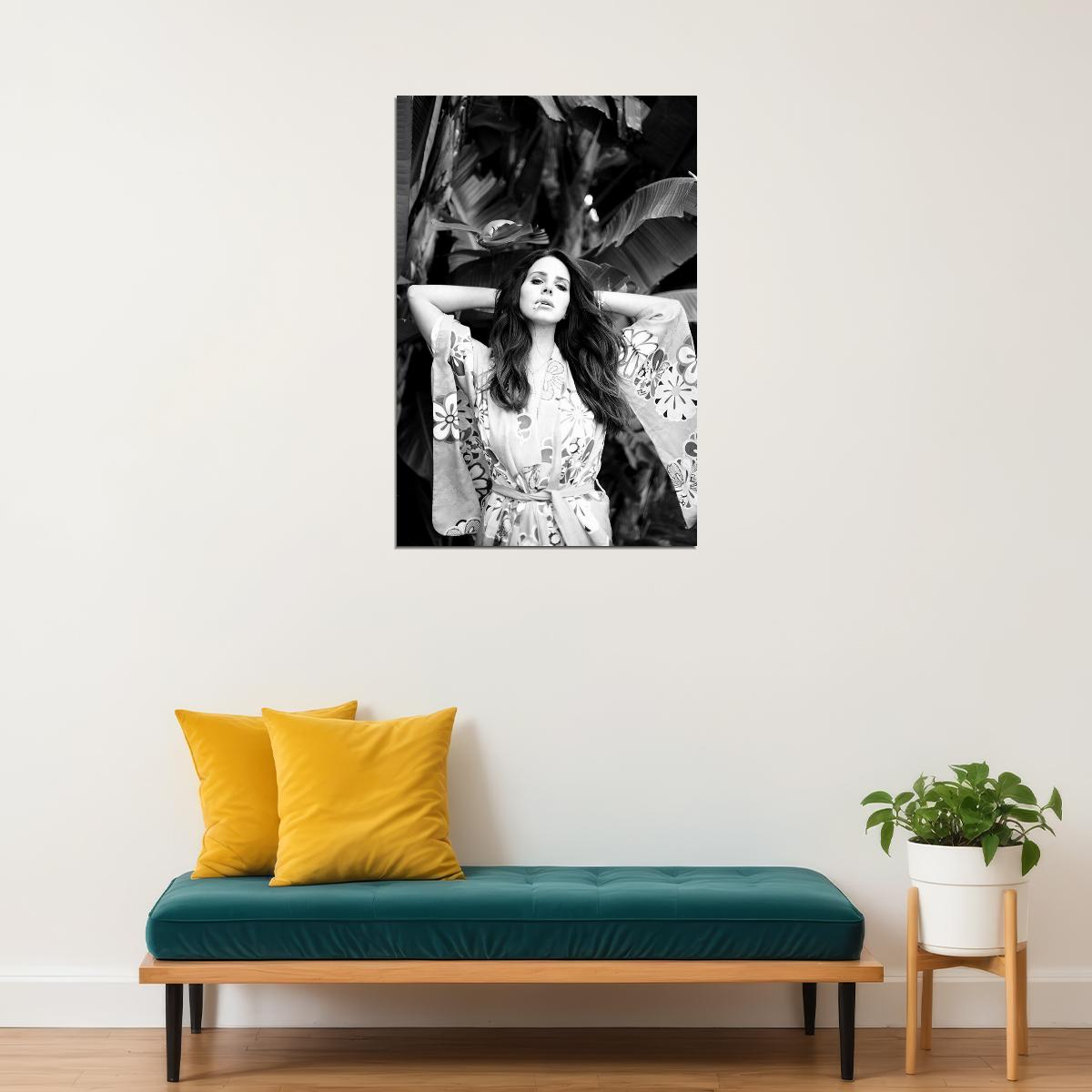 Lana Del Rey Soul Music Star Black Songwriter Poster Wall Art Print Home Wall Decor - xonomax