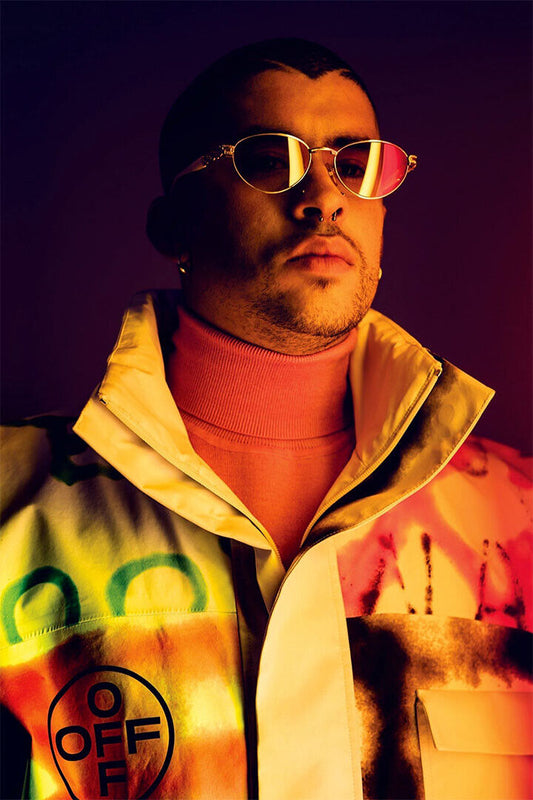 Bad Bunny 2018 Tour Trap Rap Music Singer Star Poster Wall Art Print Home Wall Decor - xonomax