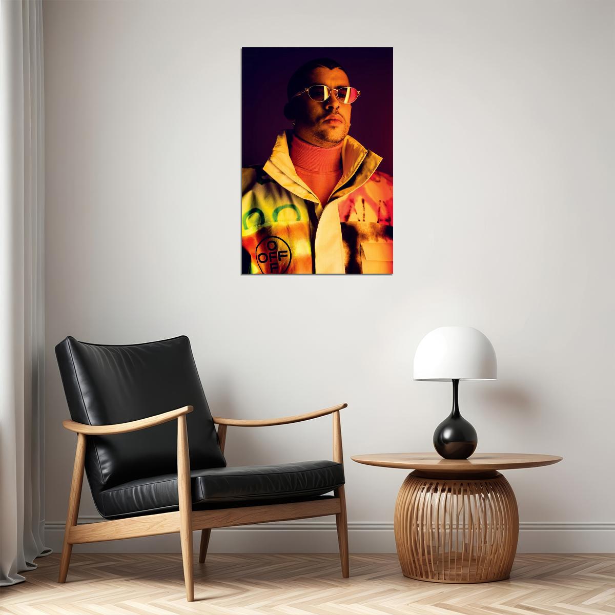 Bad Bunny 2018 Tour Trap Rap Music Singer Star Poster Wall Art Print Home Wall Decor - xonomax