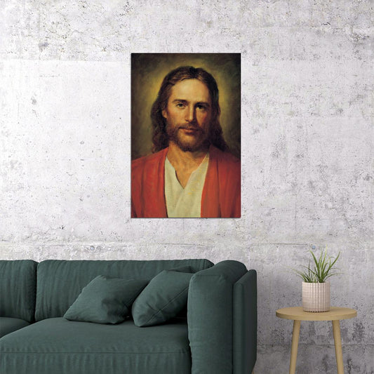 Jesus Christ Vintage Religious Portrait Oil Poster Wall Art Print Home Wall Decor - xonomax