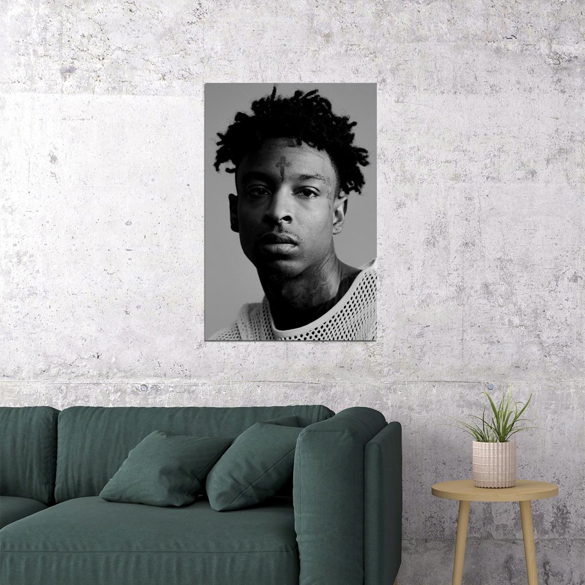 Kodak Black 21 Savage Lil Uzi Famous Rap Artist Poster Wall Art Print Home Wall Decor - xonomax