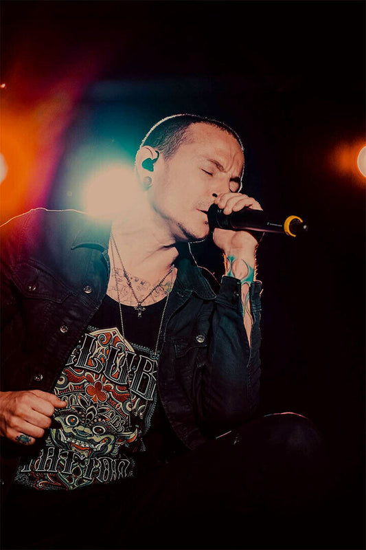 Chester Bennington Rock Music Band Singer Poster Wall Art Print Home Wall Decor - xonomax