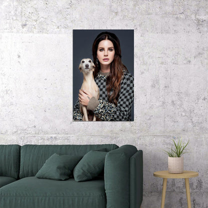 Lana Del Rey Poetrist Songwriter Singer Poster Wall Art Print Home Wall Decor - xonomax