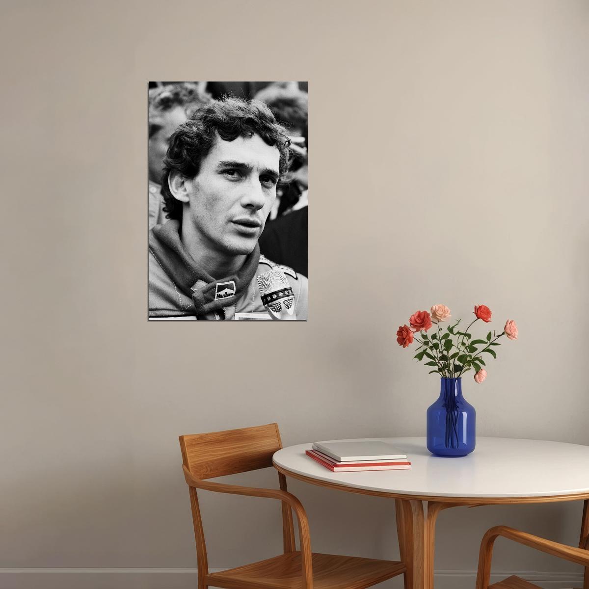 Ayrton Senna F1 Formula Car Racing Sport Poster Wall Art Print Home Wall Decor - xonomax