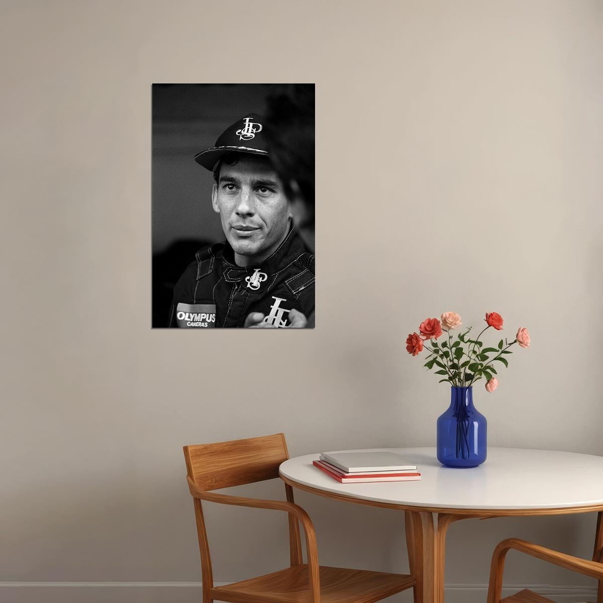 Ayrton Senna F1 Formula Car Racing Poster Wall Art Print Home Wall Decor - xonomax