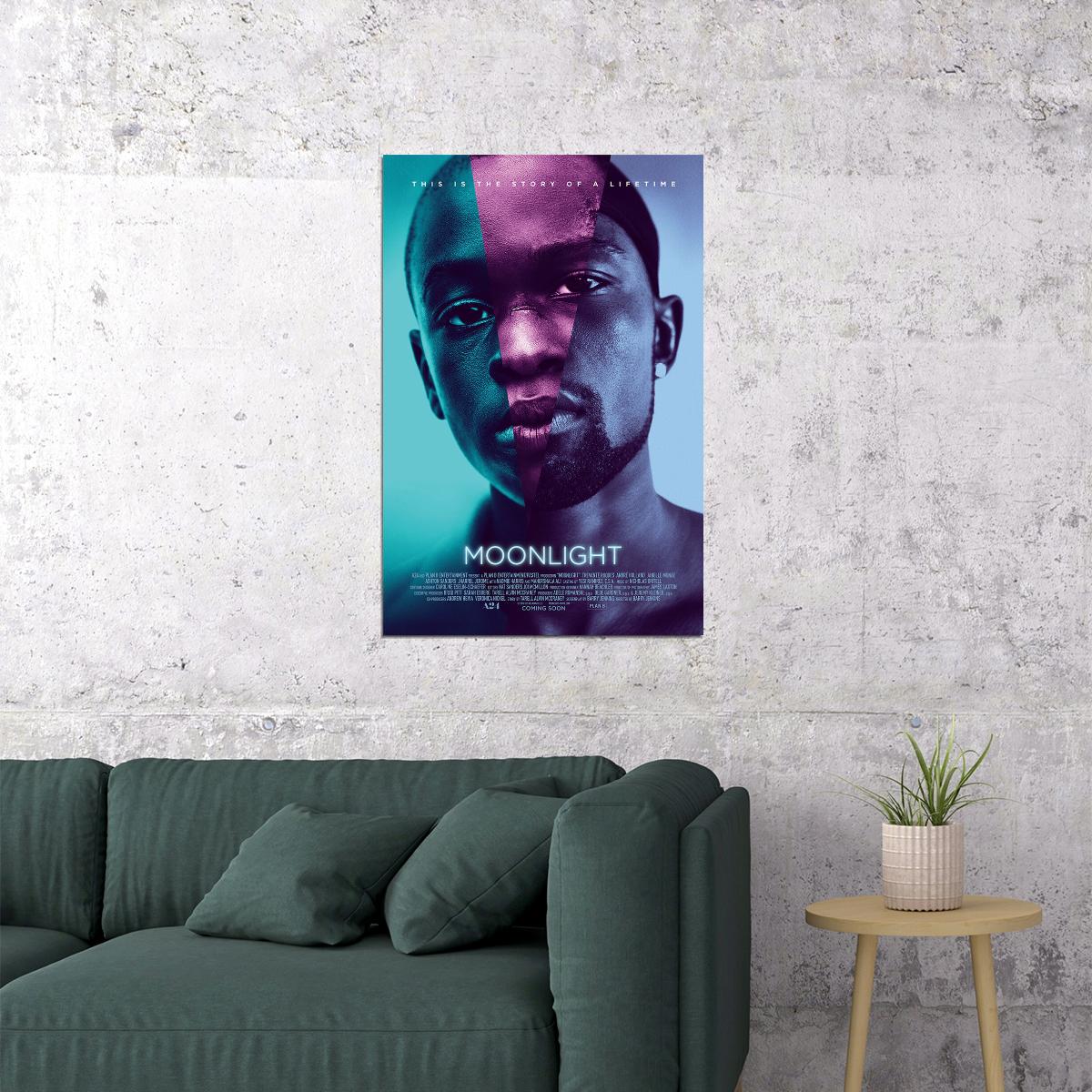 Moonlight Movie 2016 Oscar Best Film Drama Poster Wall Art Print Home Wall Decor - xonomax