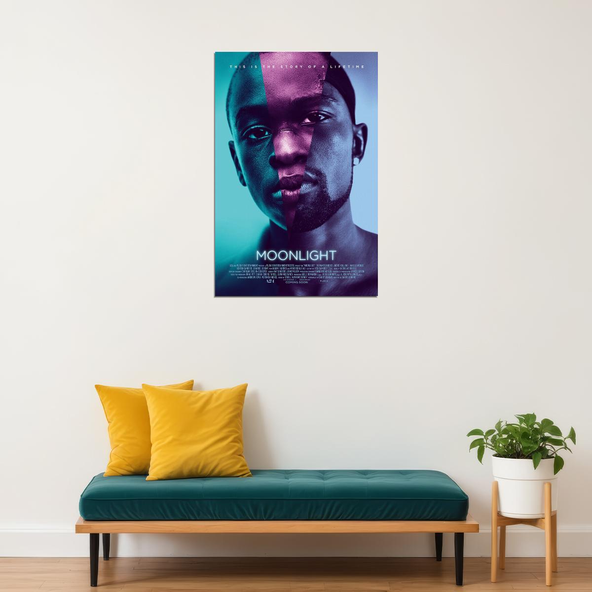 Moonlight Movie 2016 Oscar Best Film Drama Poster Wall Art Print Home Wall Decor - xonomax