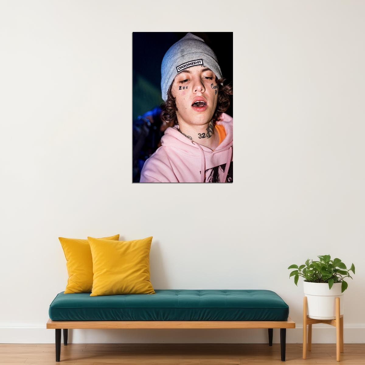 Lil Xan American Rap Music Singer Rapper Star Poster Wall Art Print Home Wall Decor - xonomax