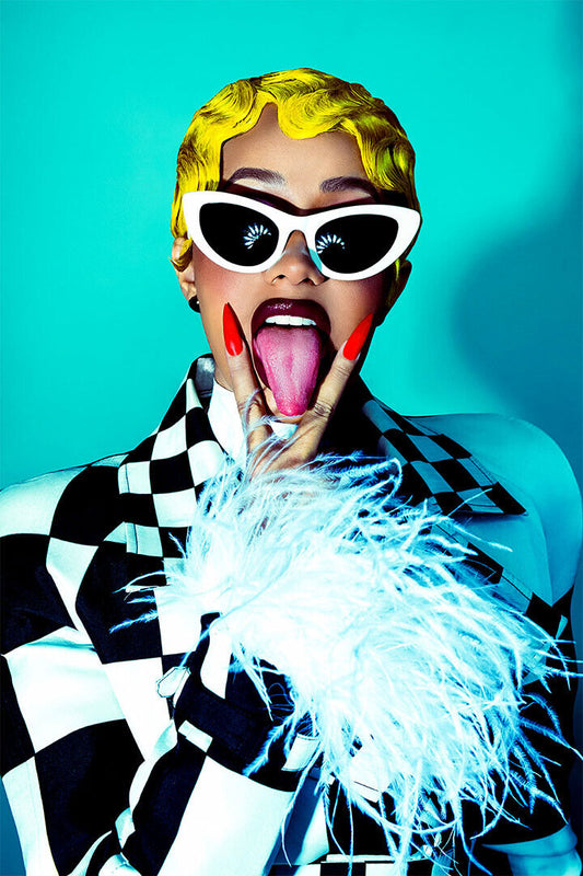 Cardi B American Fashion Female Rapper Actress Poster Wall Art Print Home Wall Decor - xonomax