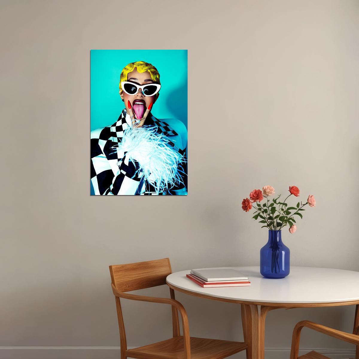 Cardi B American Fashion Female Rapper Actress Poster Wall Art Print Home Wall Decor - xonomax