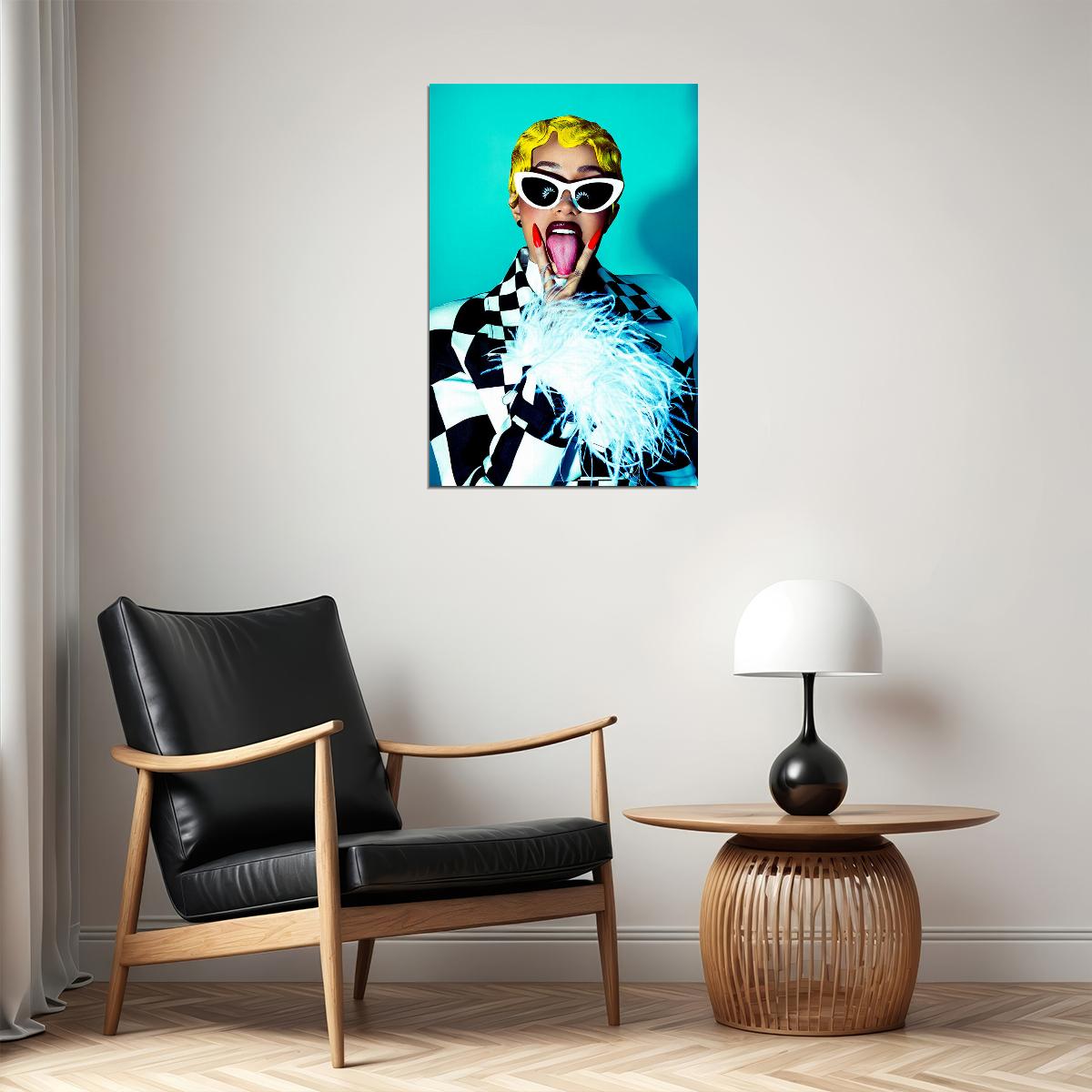 Cardi B American Fashion Female Rapper Actress Poster Wall Art Print Home Wall Decor - xonomax