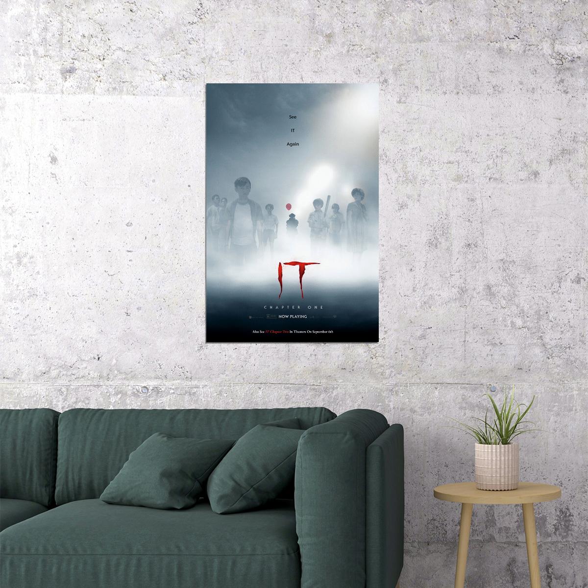 It Movie 2017 Stephen King Pennywise Horror Crime Poster Wall Art Print Home Wall Decor - xonomax