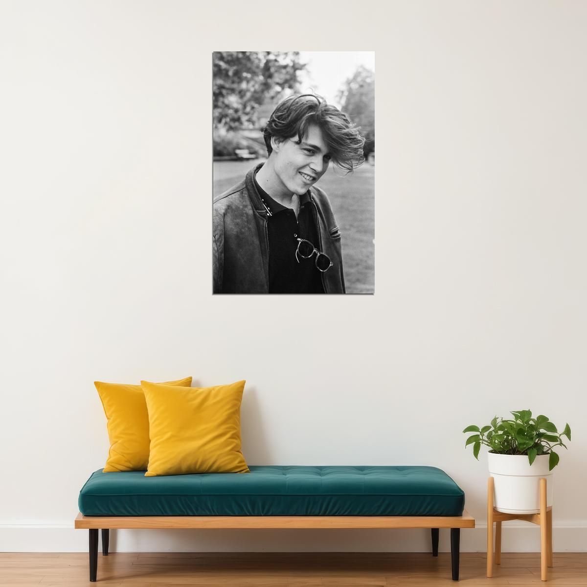 Actor Johnny Depp Music Star Young Poster Wall Art Print Home Wall Decor - xonomax