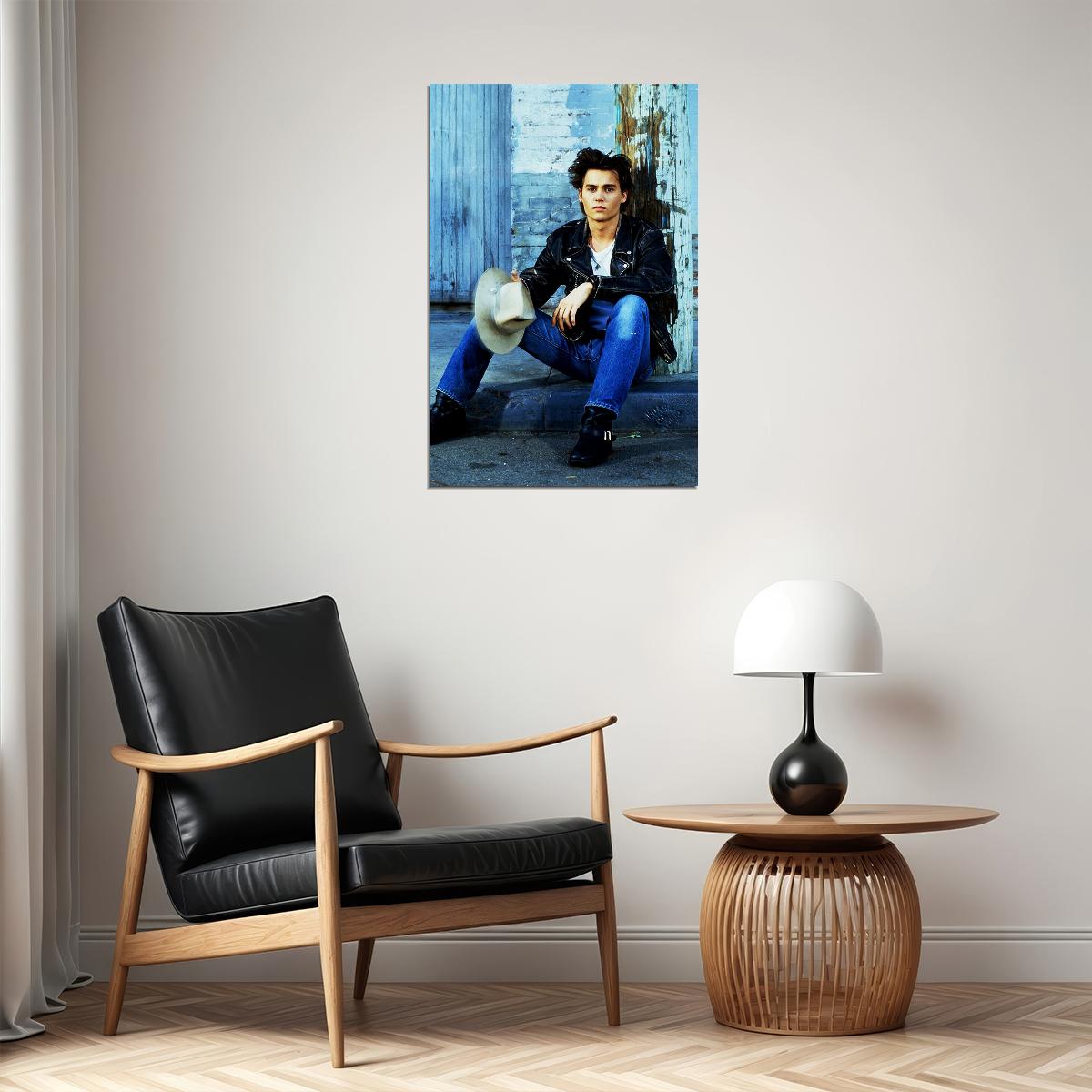 Actor Johnny Depp Music Star Young Musician Poster Wall Art Print Home Wall Decor - xonomax