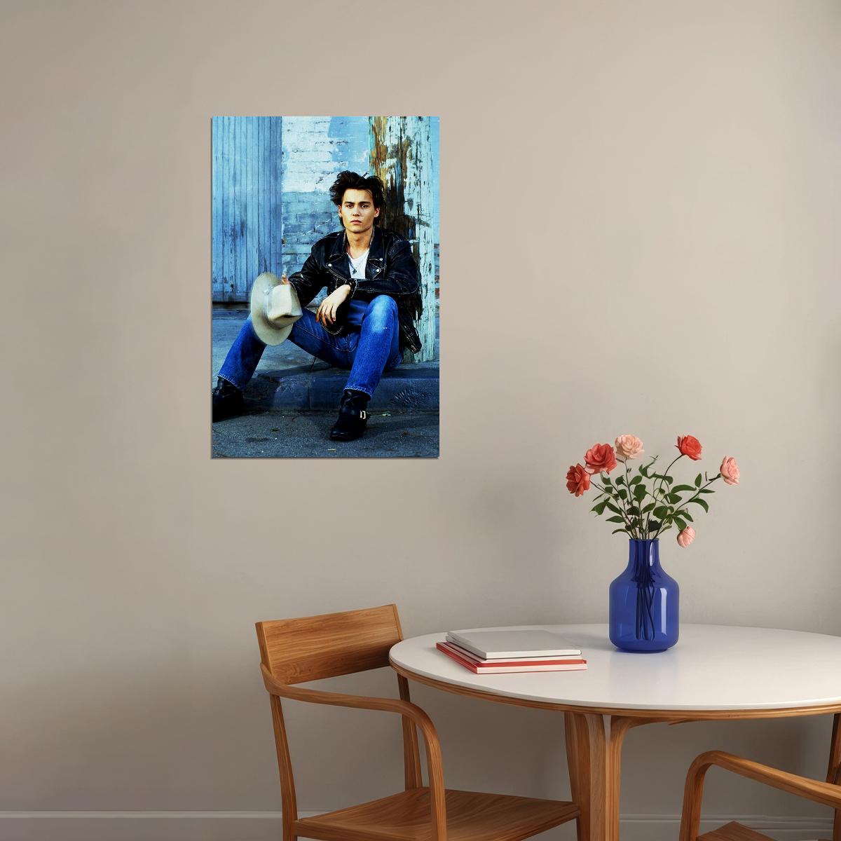 Actor Johnny Depp Music Star Young Musician Poster Wall Art Print Home Wall Decor - xonomax