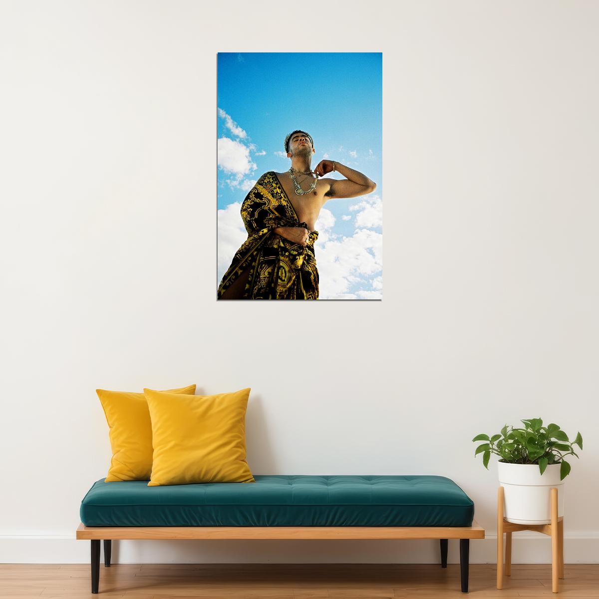 Bad Bunny 2018 Tour Trap Rap Music Singer Star Poster Wall Art Print Home Wall Decor - xonomax