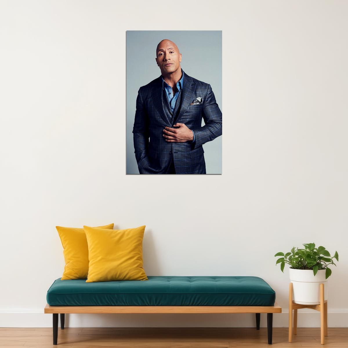 Dwayne Johnson The Rock Muscle Movie Atlethe Poster Wall Art Print Home Wall Decor - xonomax