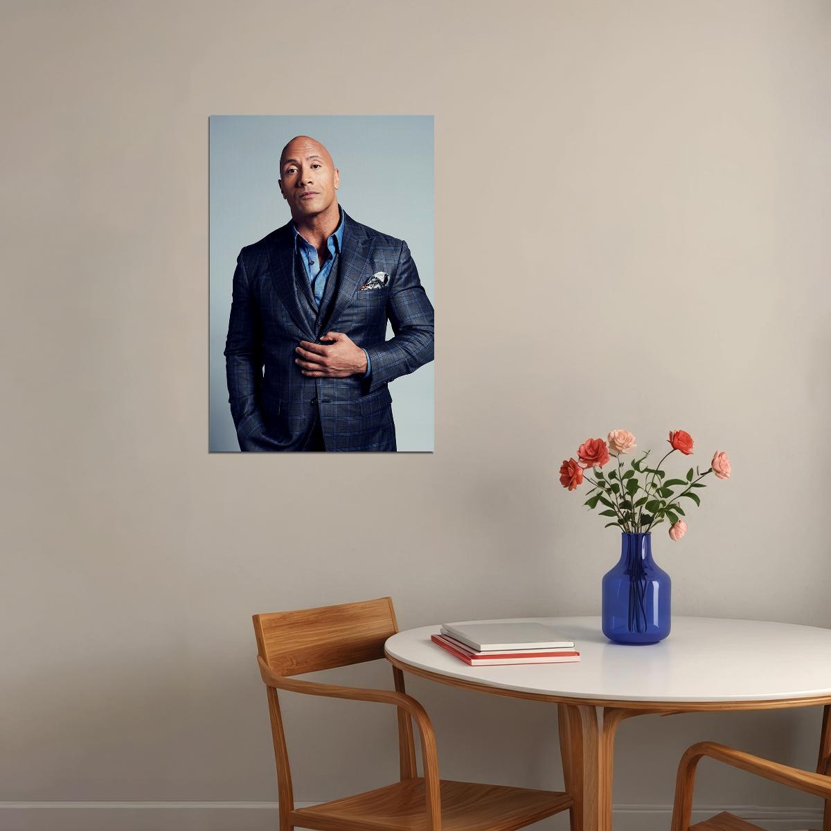 Dwayne Johnson The Rock Muscle Movie Atlethe Poster Wall Art Print Home Wall Decor - xonomax