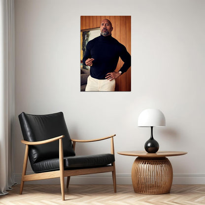 Dwayne Johnson The Rock Muscle Movie Artist Poster Wall Art Print Home Wall Decor - xonomax