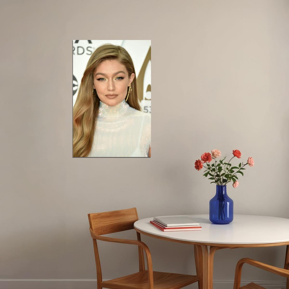 Gigi Hadid Sexy Model Girls Artist Fashion Poster Wall Art Print Home Wall Decor - xonomax